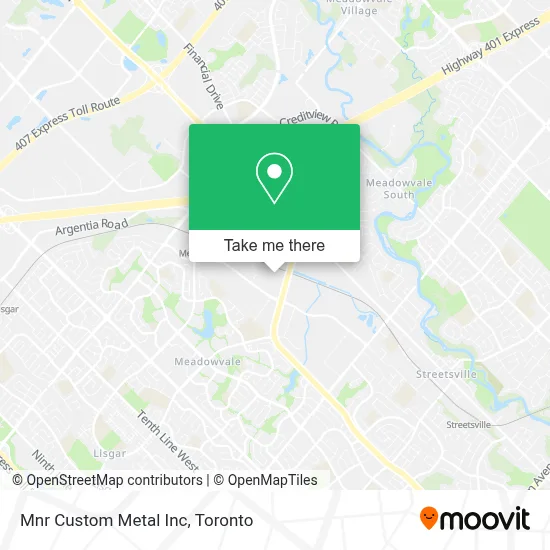 Mnr Custom Metal Inc map