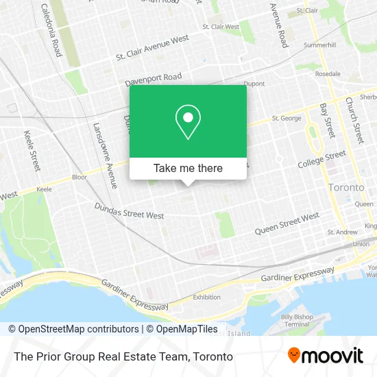 The Prior Group Real Estate Team map