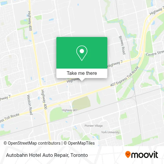 Autobahn Hotel Auto Repair map