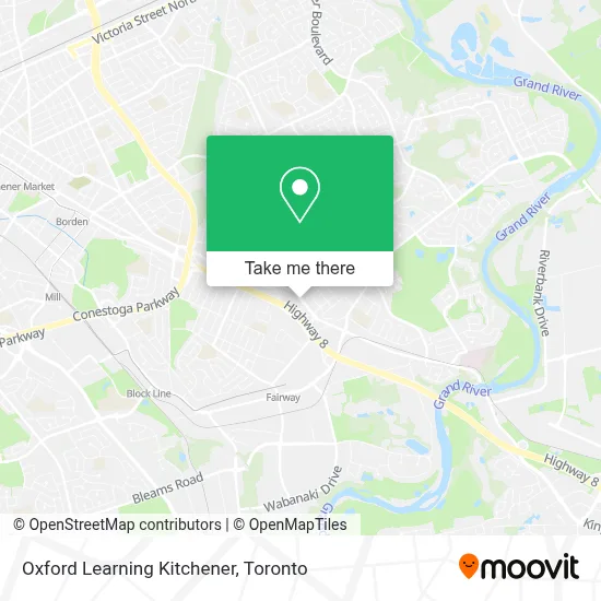 Oxford Learning Kitchener map