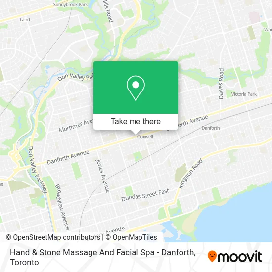 Hand & Stone Massage And Facial Spa - Danforth map