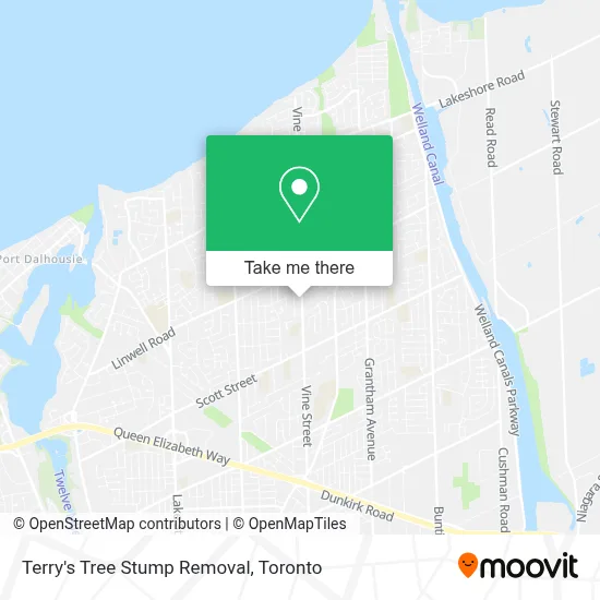 Terry's Tree Stump Removal map