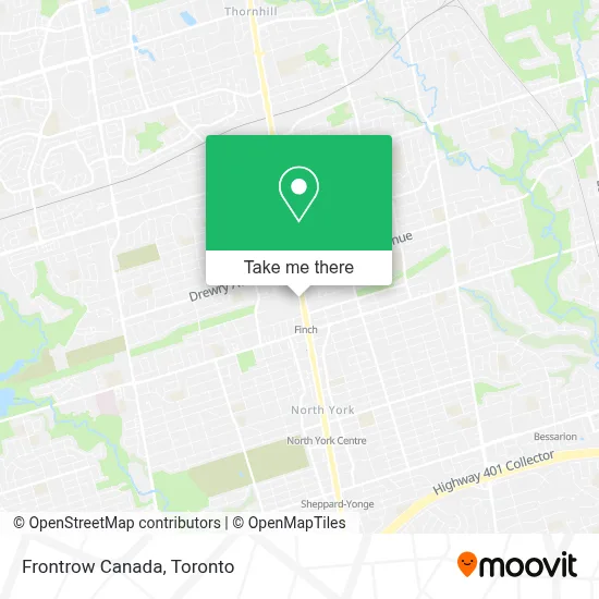 Frontrow Canada map