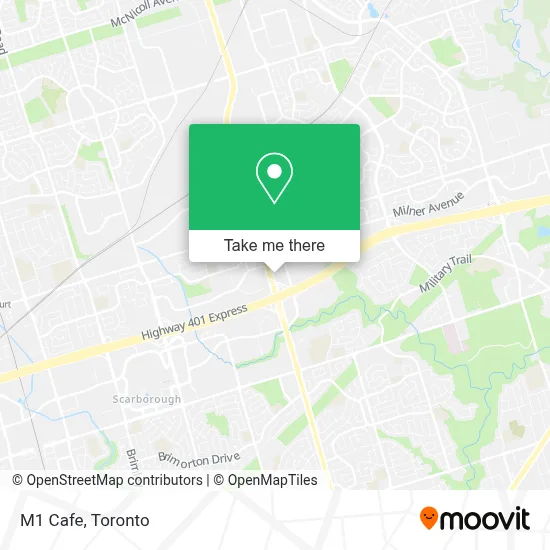 M1 Cafe map
