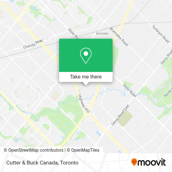 Cutter & Buck Canada map