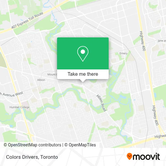 Colors Drivers map