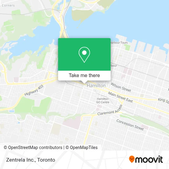 Zentrela Inc. map