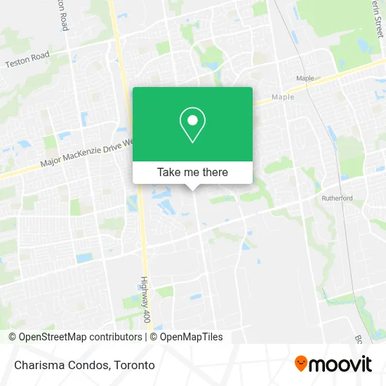 Charisma Condos map