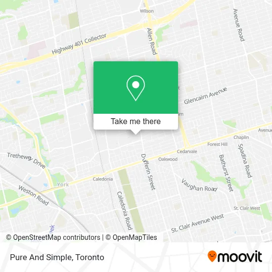 Pure And Simple map