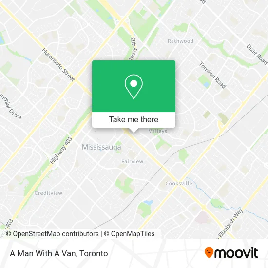 A Man With A Van map