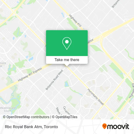 Rbc Royal Bank Atm map