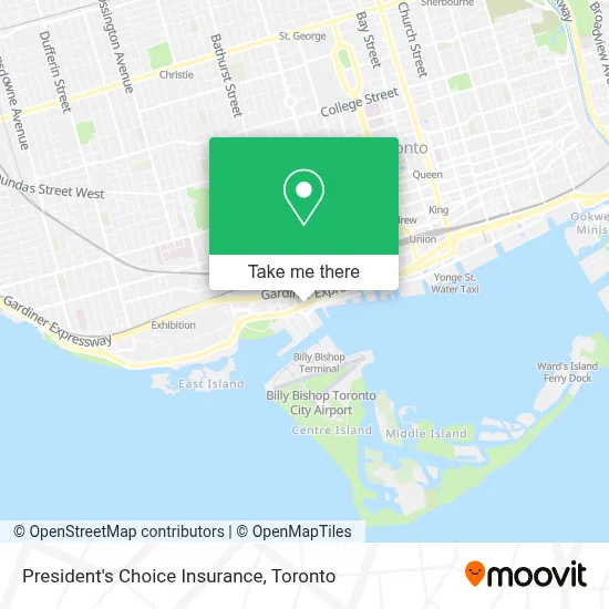 President's Choice Insurance map