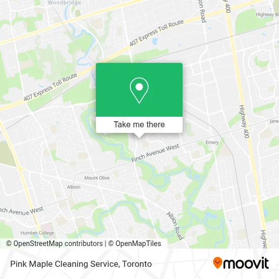 Pink Maple Cleaning Service map