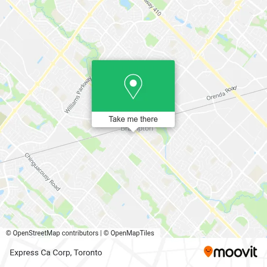 Express Ca Corp map