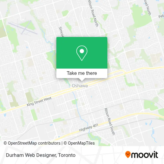 Durham Web Designer map