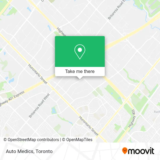 Auto Medics map