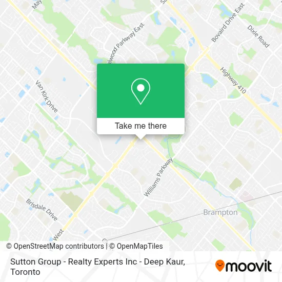 Sutton Group - Realty Experts Inc - Deep Kaur map