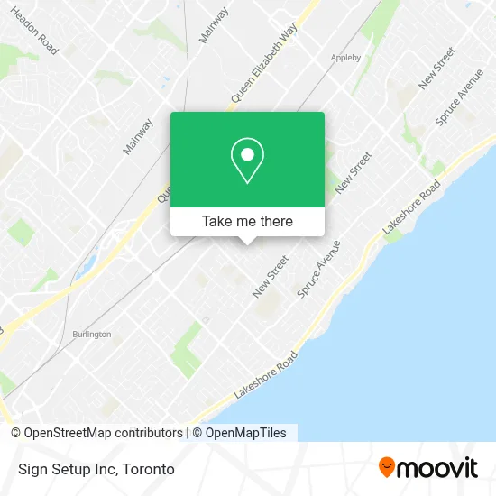 Sign Setup Inc map