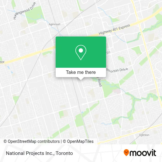 National Projects Inc. map