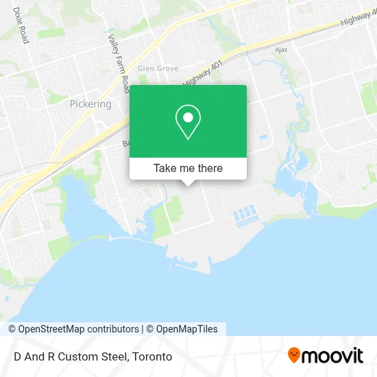 D And R Custom Steel map