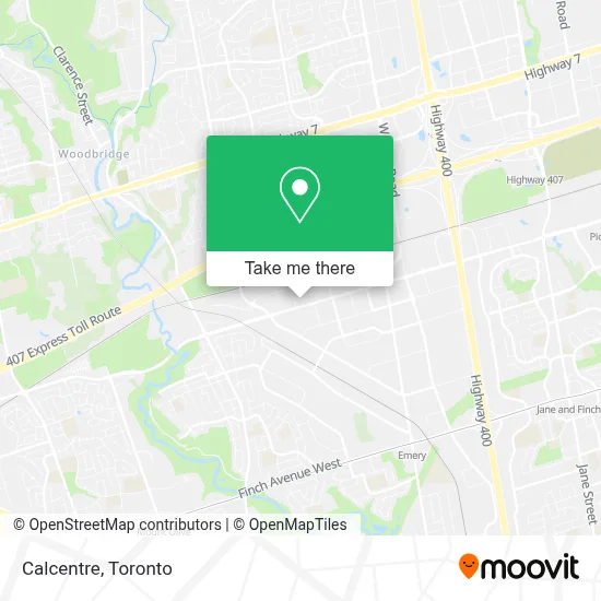 Calcentre map