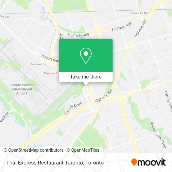 Thai Express Restaurant Toronto map