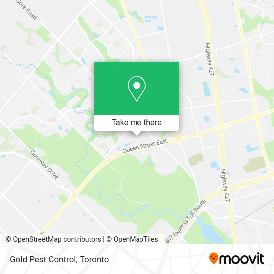 Gold Pest Control map