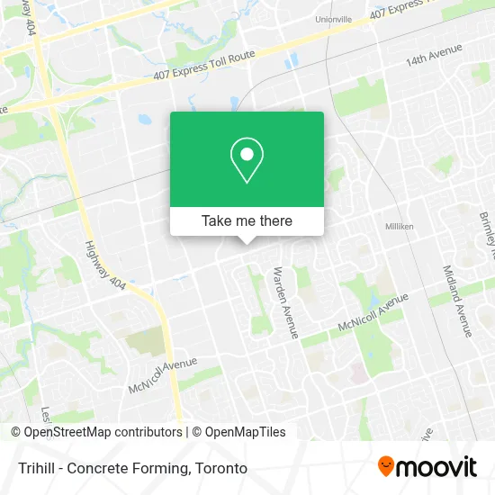 Trihill - Concrete Forming map