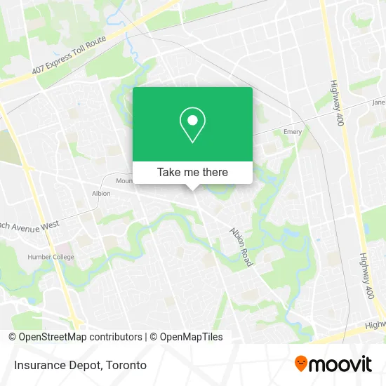 Insurance Depot map