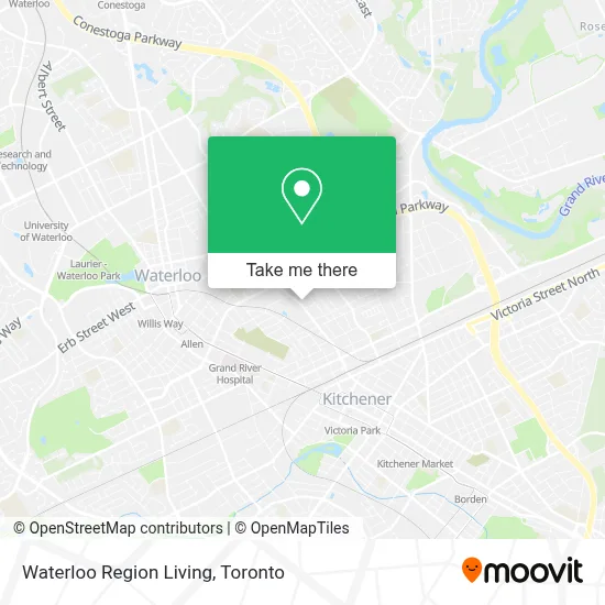 Waterloo Region Living map