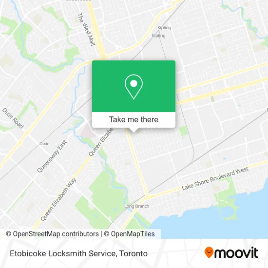 Etobicoke Locksmith Service map