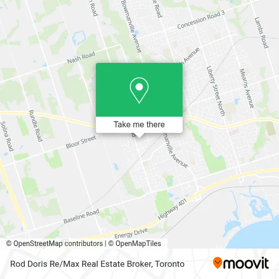 Rod Doris Re / Max Real Estate Broker map