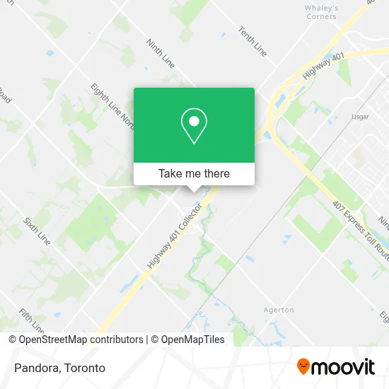 Pandora map
