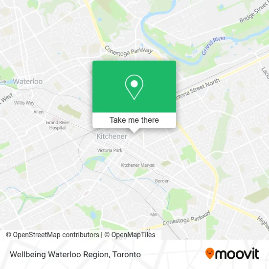 Wellbeing Waterloo Region map