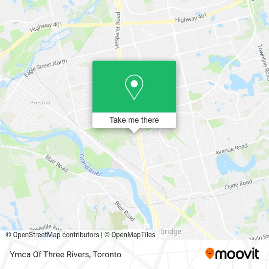 Ymca Of Three Rivers map