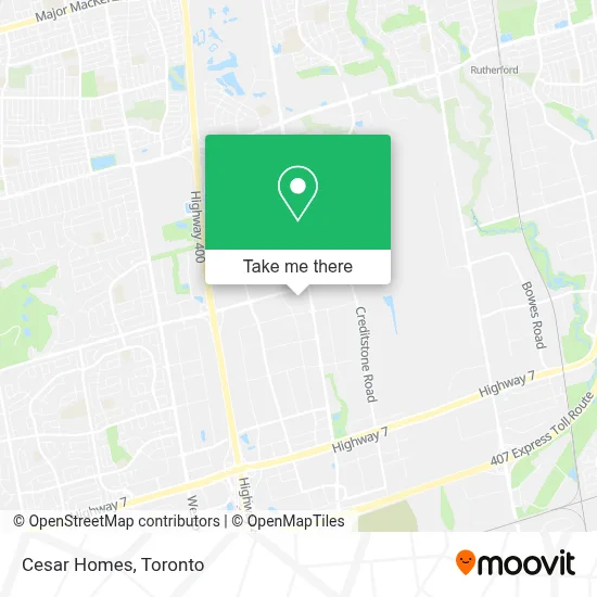 Cesar Homes map