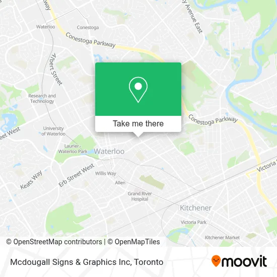Mcdougall Signs & Graphics Inc map
