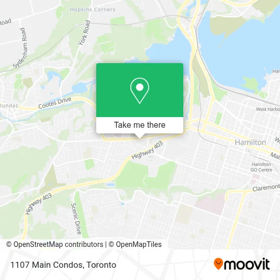 1107 Main Condos map