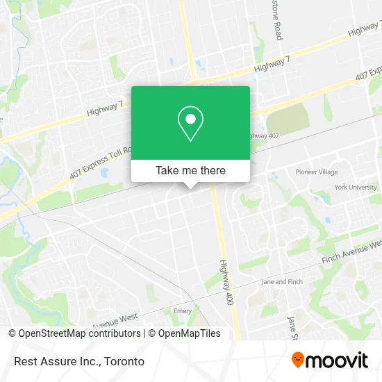 Rest Assure Inc. map
