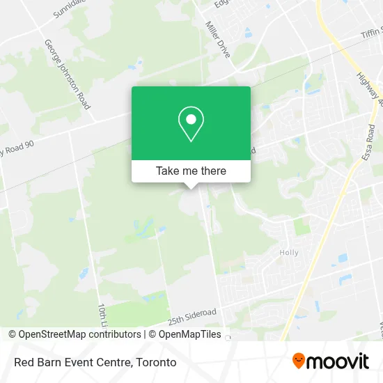 Red Barn Event Centre map