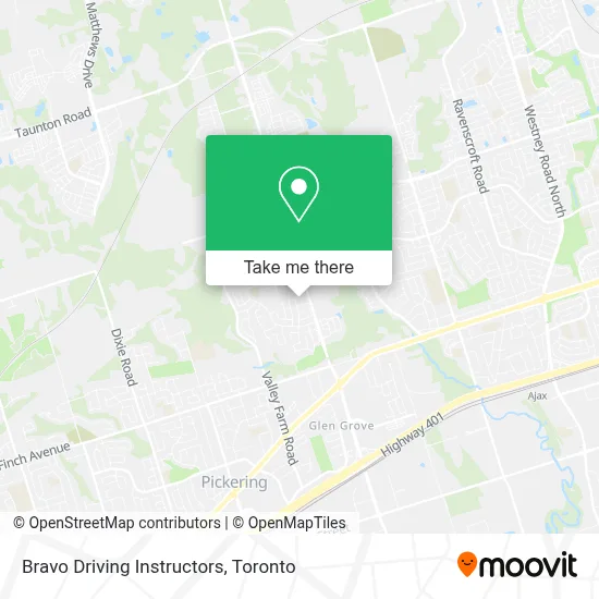 Bravo Driving Instructors map
