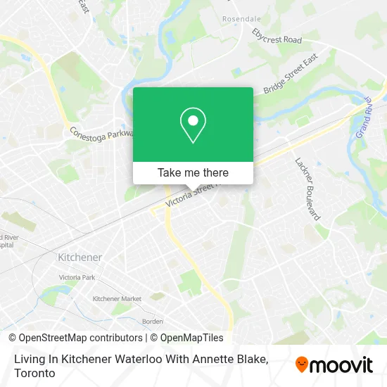 Living In Kitchener Waterloo With Annette Blake map