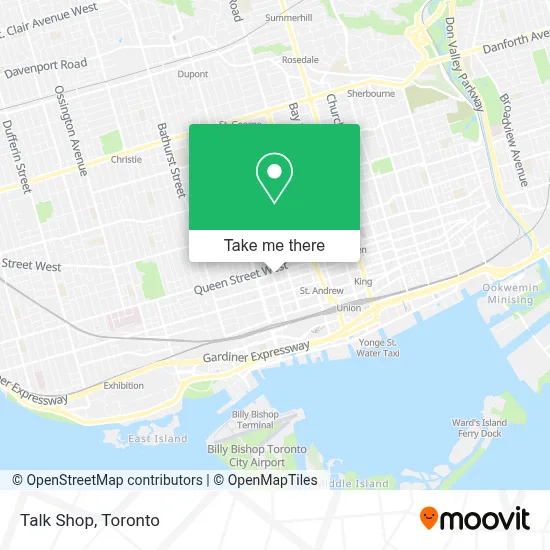 Talk Shop map