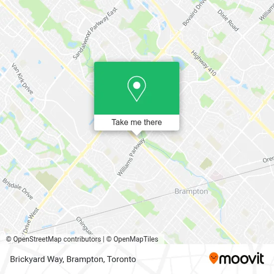Brickyard Way, Brampton map