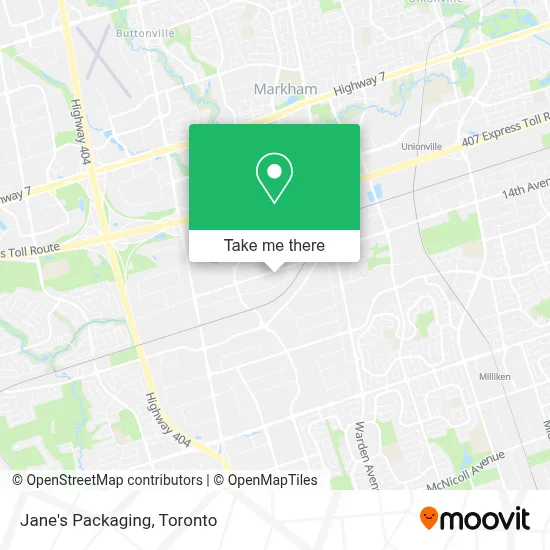 Jane's Packaging map