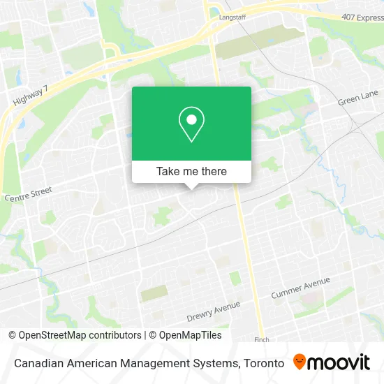 Canadian American Management Systems map