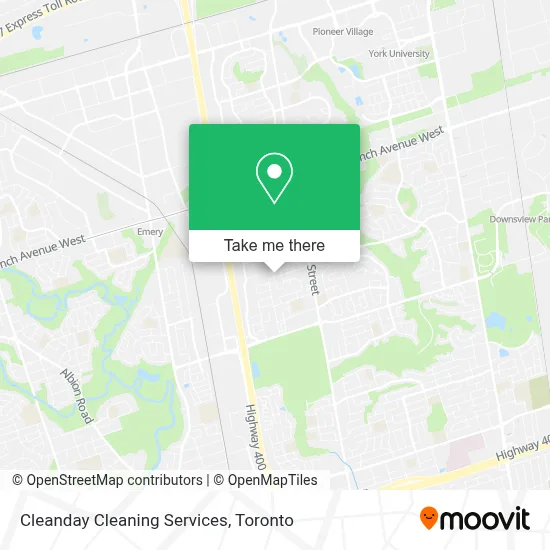 Cleanday Cleaning Services map