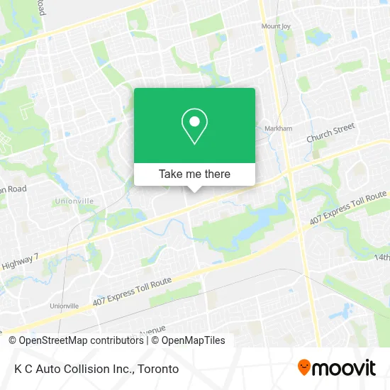 K C Auto Collision Inc. map