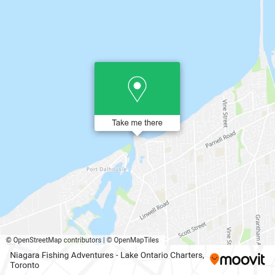 Niagara Fishing Adventures - Lake Ontario Charters map