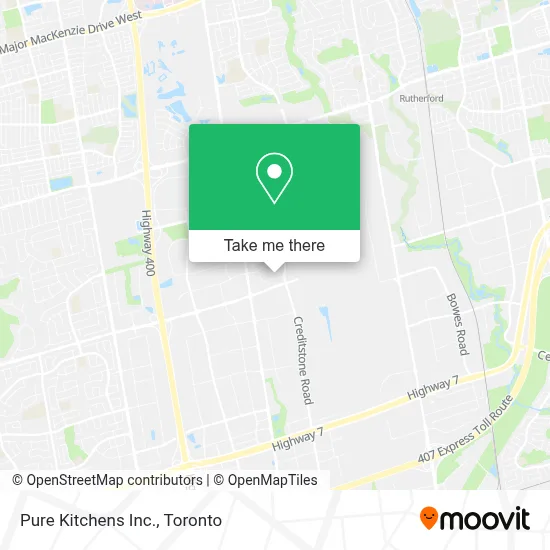Pure Kitchens Inc. map